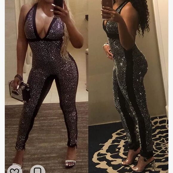 SUCH A LADY BLING JUMPSUIT! - Picture 5 of 12